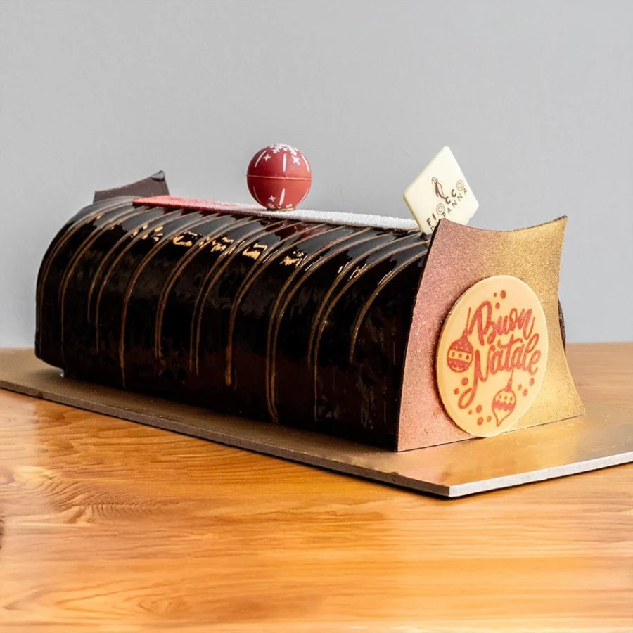 Tronchetto ai tre cioccolati